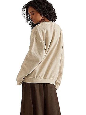 Anthropologie Embroidered Dog Sweatshirt Pullover Sweater (view 2)