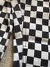 Current Mood Checkered-gingham Black White Casual Pants Size M - photo 6