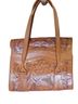 No Name 100% Leather Floral Tan Brown Leather Satchel One size - photo 2