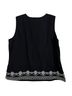 Talbots 100% Cotton 100% Polyester Print Black White Tank Top Size XL - photo 2