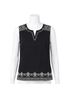 Talbots 100% Cotton 100% Polyester Print Black White Tank Top Size XL - photo 1