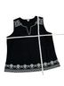 Talbots 100% Cotton 100% Polyester Print Black White Tank Top Size XL - photo 4