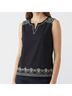 Talbots 100% Cotton 100% Polyester Print Black White Tank Top Size XL - photo 6