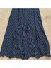 Joseph Ribkoff 100% Polyester Stripes Blue Cocktail Dress Size 12 - photo 4