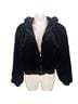 Topshop 100% Polyester 60% Cotton 40% Polyester 3% Elastane Solid Black Jacket Size 8 - photo 1