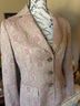 Ann Taylor 58% Cotton 42% Polyester 100% Linen Floral Pink Blazer Size 8 - photo 5