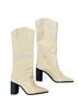 Schutz Animal Print Ivory Boots Size 8 - photo 1