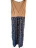 Seraphine Floral Multi Color Tan Blue Casual Dress Size 6 - photo 1