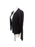 MING WANG 100% Acrylic Stripes Black Pink Cardigan Size M - photo 4
