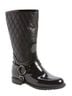Stuart Weitzman Black Rain Boots Size 7 - photo 1