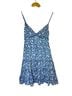 B. Darlin 100% Polyester 100% Polyester Floral Blue White Casual Dress Size 9 - photo 1