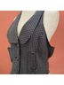 Amacello Houndstooth Black Gray Vest Size M - photo 4