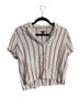 Universal Thread Stripes White Red Short Sleeve T-Shirt Size XS - photo 1