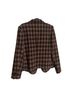 Charter Club Checkered-gingham Brown Blazer Size L - photo 2