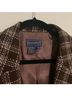 Charter Club Checkered-gingham Brown Blazer Size L - photo 3
