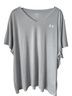 Under Armour 100% Polyester Solid Gray Active T-Shirt Size 3X - photo 1