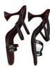 French Connection 100% Leather Black Heels Size 8 1/2 - photo 2