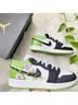 Nike 100% Leather Floral Multi Color Black White Green Sneakers Size 8 1/2 - photo 4