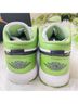 Nike 100% Leather Floral Multi Color Black White Green Sneakers Size 8 1/2 - photo 10