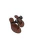 Tory Burch 100% Leather Black Brown Sandals Size 5 - photo 1
