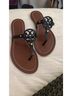 Tory Burch 100% Leather Black Brown Sandals Size 5 - photo 3