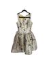 Marques'Almeida 100% Polyester Floral White Yellow Cocktail Dress Size 2 - photo 1