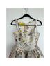 Marques'Almeida 100% Polyester Floral White Yellow Cocktail Dress Size 2 - photo 4