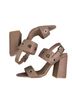 AMS Pure Solid Tan Sandals Size 7 - photo 2