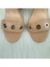 AMS Pure Solid Tan Sandals Size 7 - photo 11