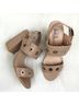 AMS Pure Solid Tan Sandals Size 7 - photo 3