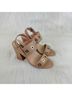 AMS Pure Solid Tan Sandals Size 7 - photo 8