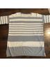 Vince. 100% Cotton Stripes Gray White Pullover Sweater Size M - photo 9