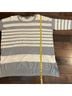 Vince. 100% Cotton Stripes Gray White Pullover Sweater Size M - photo 6