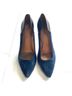 Madewell 100% Leather Blue Black Heels Size 8 - photo 3
