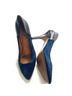 Madewell 100% Leather Blue Black Heels Size 8 - photo 5