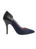 Madewell 100% Leather Blue Black Heels Size 8 - photo 12