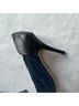 Madewell 100% Leather Blue Black Heels Size 8 - photo 8