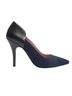 Madewell 100% Leather Blue Black Heels Size 8 - photo 1