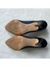 Madewell 100% Leather Blue Black Heels Size 8 - photo 10