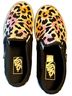 Vans Leopard Print Pink Orange Black Sneakers Size 7 1/2 - photo 1