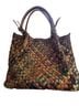 Unlabel 100% Leather Multi Color Brown Green Leather Tote One size - photo 1