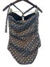 Eres Graphic Blue White One Piece Swimsuit Size 8 - photo 2