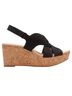 Clarks Solid Black Wedges Size 10 - photo 1