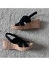 Clarks Solid Black Wedges Size 10 - photo 4