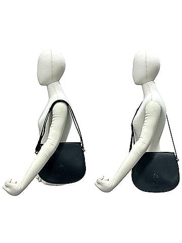 Cartier CARTIER Vintage Must Line Leather Shoulder Bag, Semi-Shoulder Black, 43453 (view 2)