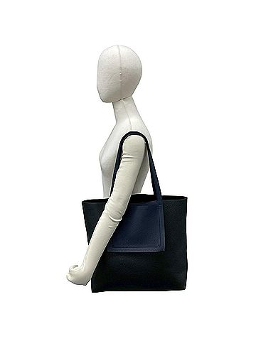 Hermès HERMES Cabasellier 46 Taurillon Clemence Leather Tote Bag Handbag Blue Nuit 99370 (view 2)