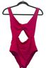 BONDI BORN Solid Pink One Piece Swimsuit Size M - photo 1
