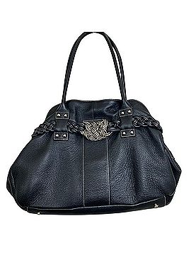 Aqua Madonna Leather Shoulder Bag