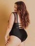 Albion Solid Black One Piece Swimsuit Size 3X - photo 10