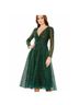 Mac Duggal 100% Polyester Solid Green Cocktail Dress Size 12 - photo 3